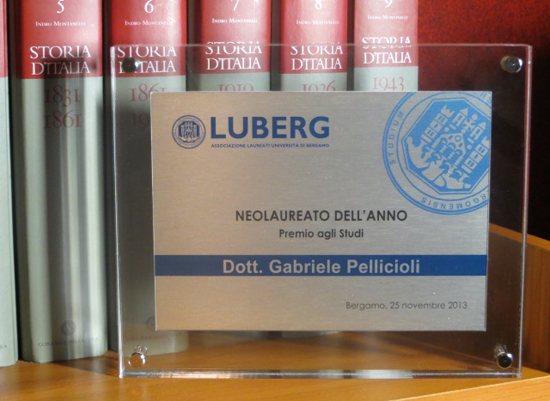 Avvocato Pellicioli - premio laureato dell'anno 2011/2012